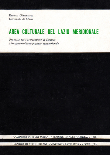 Copertina di L’area culturale del Lazio Meridionale